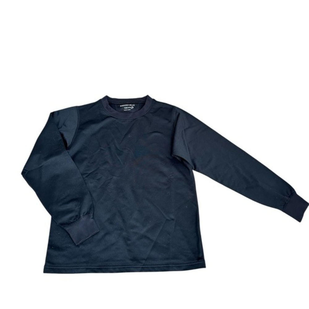 Black Long Sleeve Crewneck base layer Top